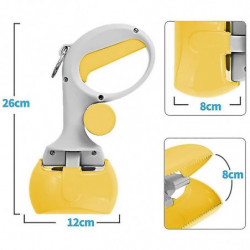 Pooper Scooper Sac à crottes Pour chiens Pelle à crottes pour chiens Pelle Pelle à excréments pour animaux de [...]