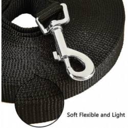 Dog Training With Long Drawstring Nylon Dog Without Strap, Cat And Dog Walking Dog Pet (10 Meters Long, Black)