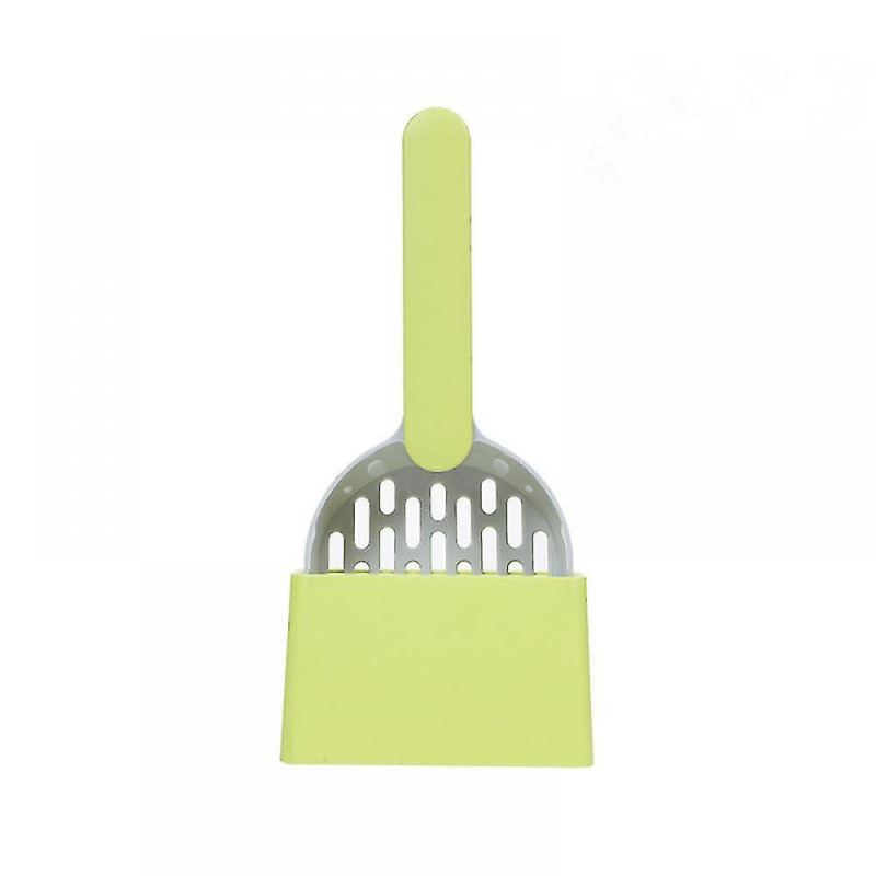 Shxx Cat Litter Shovel Set Cat Litter Shovel Kitten Feces Cleaning Shovel Toilet Set Cat Supplies (gray + Green) F922-91