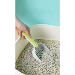Shxx Cat Litter Shovel Set Cat Litter Shovel Kitten Feces Cleaning Shovel Toilet Set Cat Supplies (gray + Green) F922-91