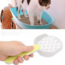Shxx Cat Litter Shovel Set Cat Litter Shovel Kitten Feces Cleaning Shovel Toilet Set Cat Supplies (gray + Green) F922-91