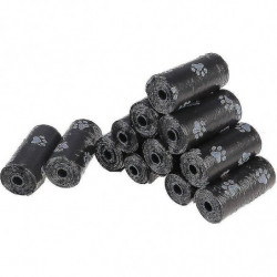 Poop Bags For Dogs, Cats, Pets, Black, 12 Rolls (180 Bags Total) Hy