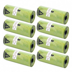 1/3/8 Roll Biodegradable Paws Print Pet Dog Poop Bags Cats Waste Garbage Pouch