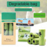 1/3/8 Roll Biodegradable Paws Print Pet Dog Poop Bags Cats Waste Garbage Pouch