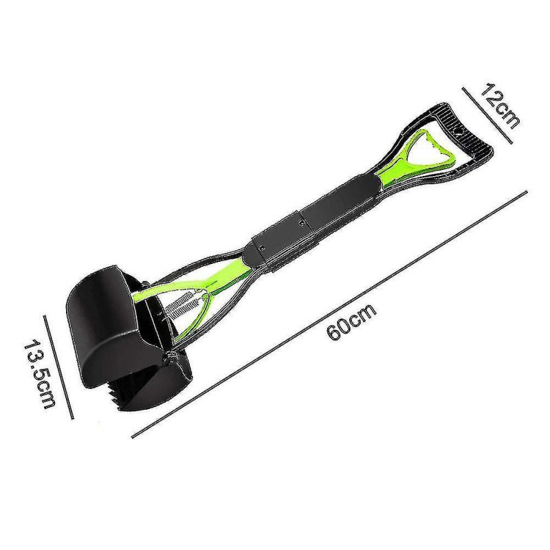 Pelle à pooper portable à longue poignée pour grands et petits chiens( Taille: Vert )