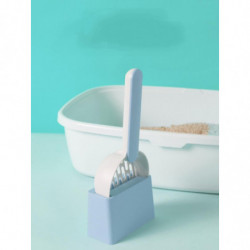 Shxx Cat Litter Shovel Set Cat Litter Shovel Kitten Feces Cleaning Shovel Toilet Set Cat Supplies (white+blue) F922-93