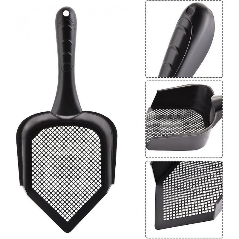 Cat Litter Scoop Small Holes 3.0MM Fine Litter Scooper Shovel Sifter Scoop PVC Non-Toxic