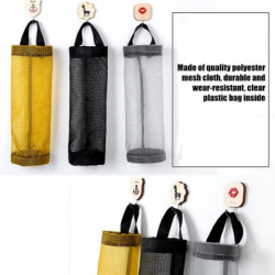 Plastic, Nylon Garbage Bag Holder, Black Yellow Gray, 3 Carrier