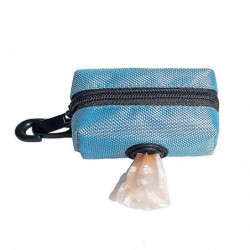 Sac à crottes pour chien Distributeur De pochette zippée, se fixe facilement à plat à n’importe quelle laisse de chien