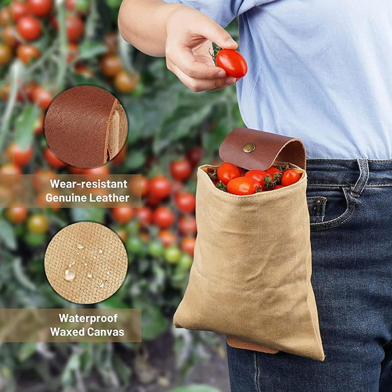 Mushroom Foraging Bag - Mushroom Picking Pouch | Outdoor Picking Fruit Bags,Dog Treat Pouch,Waterproof Picking Bag