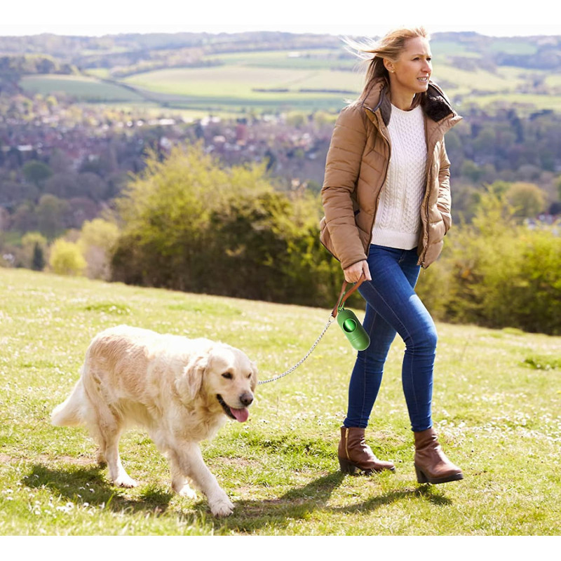 2 Dog Poop Bag Dispensers for Walking Dogs