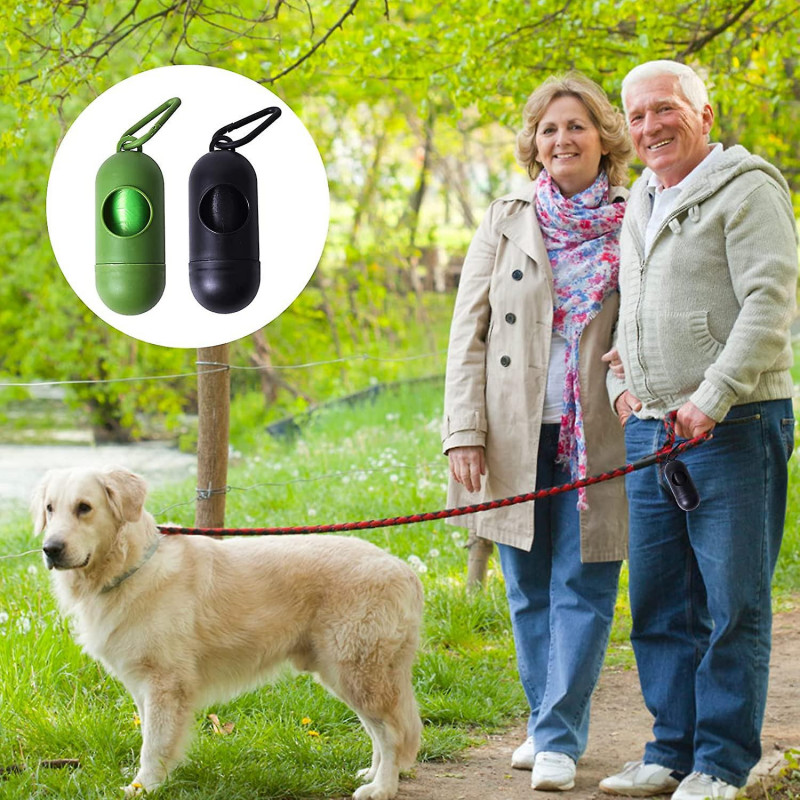 2 Dog Poop Bag Dispensers for Walking Dogs