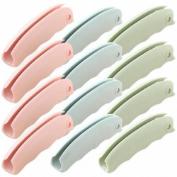 12pcs Grocery Plastic Bag Holder Carrier Save Labor Silicone Handle Carrier