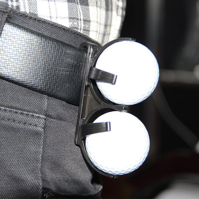 2 Pcs Ball Bag Holder with Clip-Golf Ball Pouch Waist Storage for Bag Belt Portable