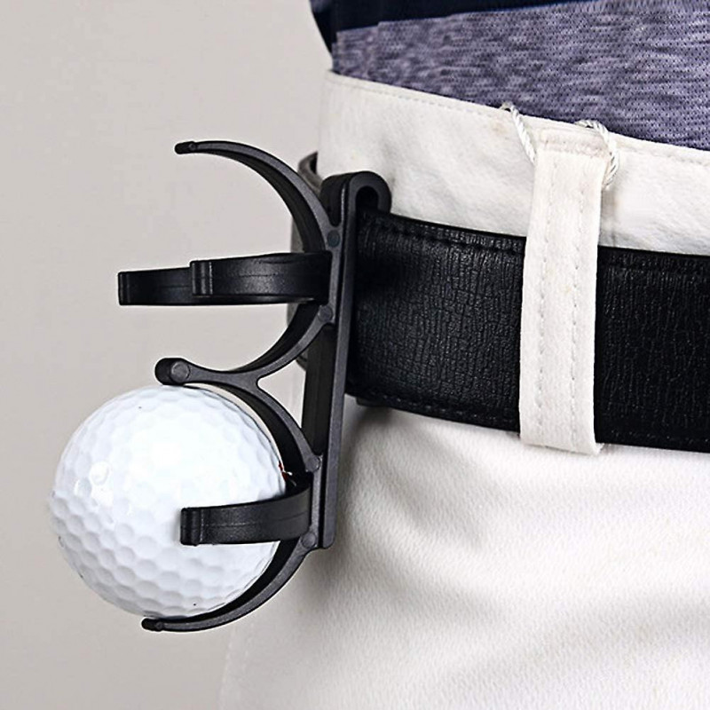 2 Pcs Ball Bag Holder with Clip-Golf Ball Pouch Waist Storage for Bag Belt Portable
