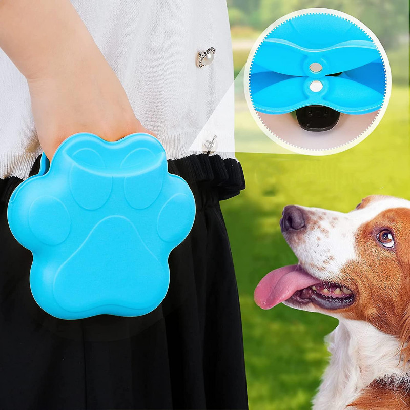 Pet Silicone Treats Waist Bag Portable Dog Treat Distributeur avec fermeture magnétique