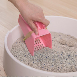 Pet Litter Scooper Self-contained Trash Can Plastic Cats Litter Scoop Pet Cleaning Tool