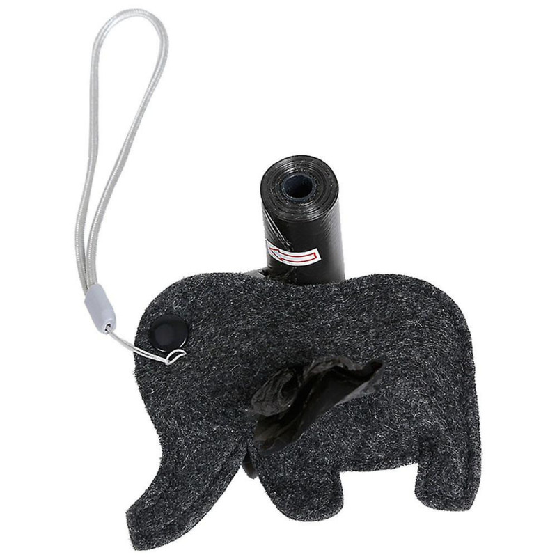 Pets Dogs Poop Waste Dispenser Box Poop Waste Disposal Bags Holder Black