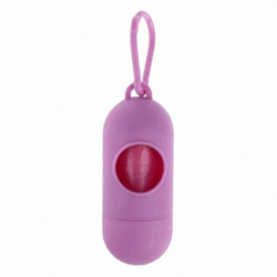 Plastic Dog Poo Bag Dispensers + Pet Waste Poop Bags Pink