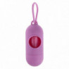 Plastic Dog Poo Bag Dispensers + Pet Waste Poop Bags Pink
