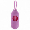 Plastic Dog Poo Bag Dispensers + Pet Waste Poop Bags Pink