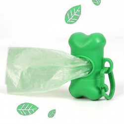 Distributeur de sacs à déchets pour animaux de compagnie pour sacs à crottes de chien en forme d’os en plastique [...]