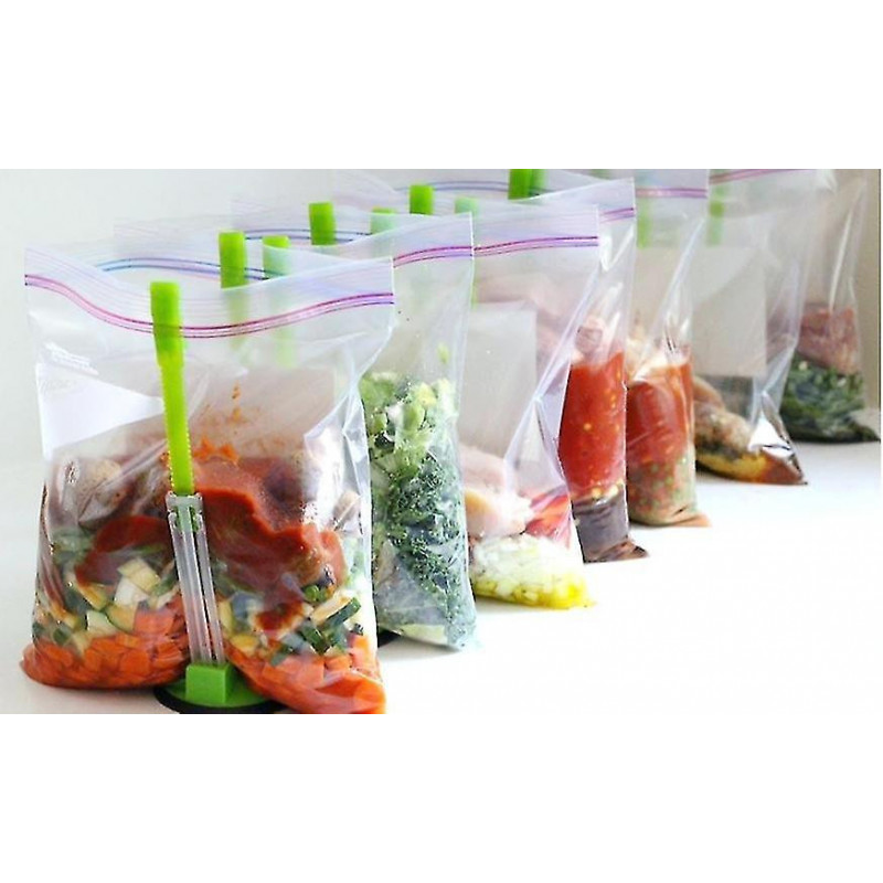 Baggy Rack Holder For Food Prep Bag/plastic Freezer Bag/ziplock Bag Holder Stand, Meal Planning/prep Bag Holders,4 Pack