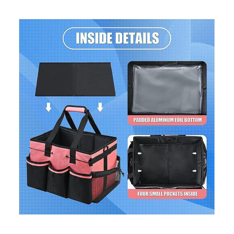 Sac de rangement de nettoyage portable, organisateur d’outils de nettoyage avec sangle réglable, sac étanche avec [...]