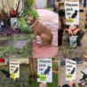 Dog Poop Sign with Bag Holder, Dog Lawn Sign, Please Clean Up After Your Pet 2024 New