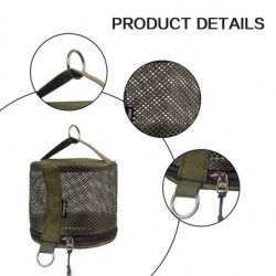 Hanging Hook Zipper Tissue Holder Portable Stylish Paper Container for Beach Room RV