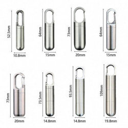Boîte de comprimés en acier inoxydable Distributeur de comprimés étanches à l’humidité polyvalent pour les voyages [...]