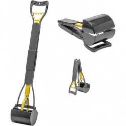 81 Cm Canine Waste Shovel With Bin Bags. Heavy Duty Waste Collector. Easy To Use