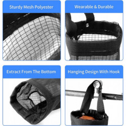 Hanging Folding Mesh Garbage Bag Organizer Trash Bags Holder Recycling Containers Plastic Waste Bag Storage For [...]