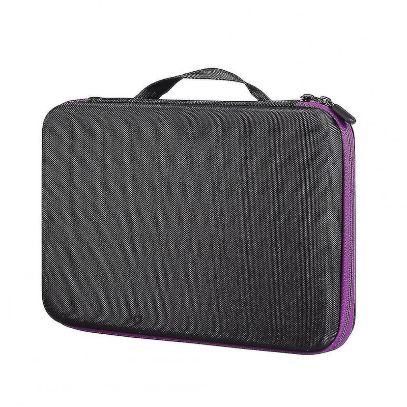 Portable 19 Slots Eva Essential Oil Bottle Organizer Holder Storage Bag Container (purple)