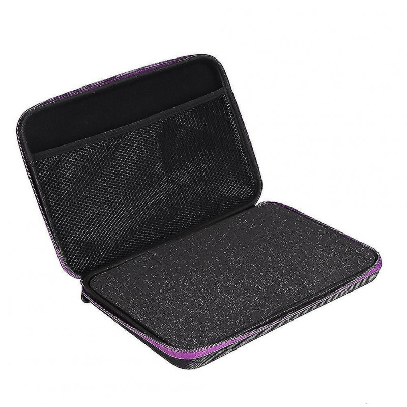 Portable 19 Slots Eva Essential Oil Bottle Organizer Holder Storage Bag Container (purple)