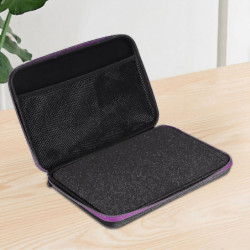 Portable 19 Slots Eva Essential Oil Bottle Organizer Holder Storage Bag Container (purple)