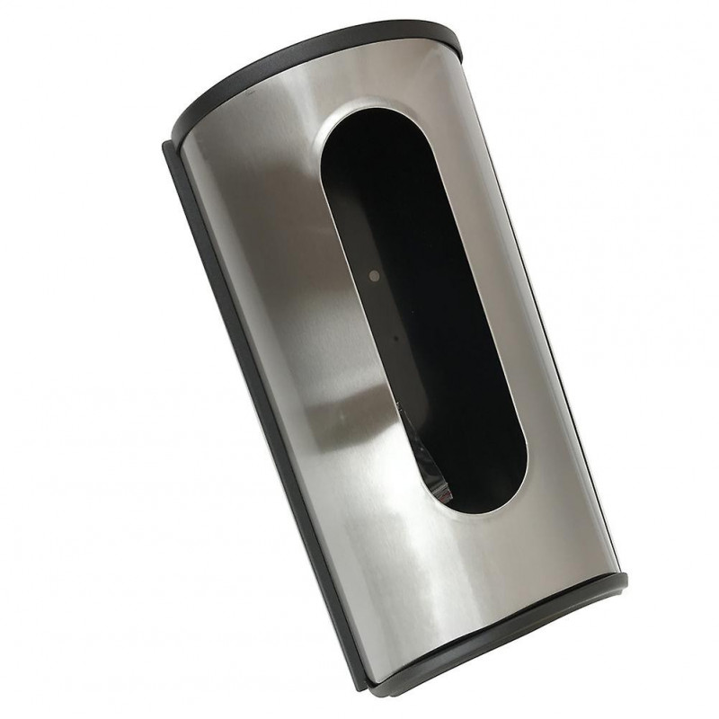 Holder Storage Box Bag Dispenser Trash Bag Saver Wall Mount Stainless