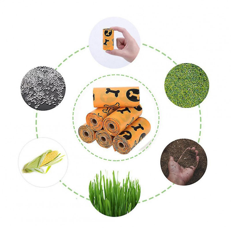 Pet Poop Waste Bags Made With Recycled Eco-friendly Biodegradable Compostable