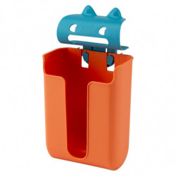 Garbage Bag Organizer Grocery Bags Holder Paper Towel For Cabinet Orange-CE