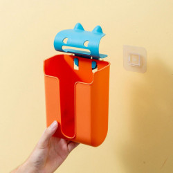 Garbage Bag Organizer Grocery Bags Holder Paper Towel For Cabinet Orange-CE