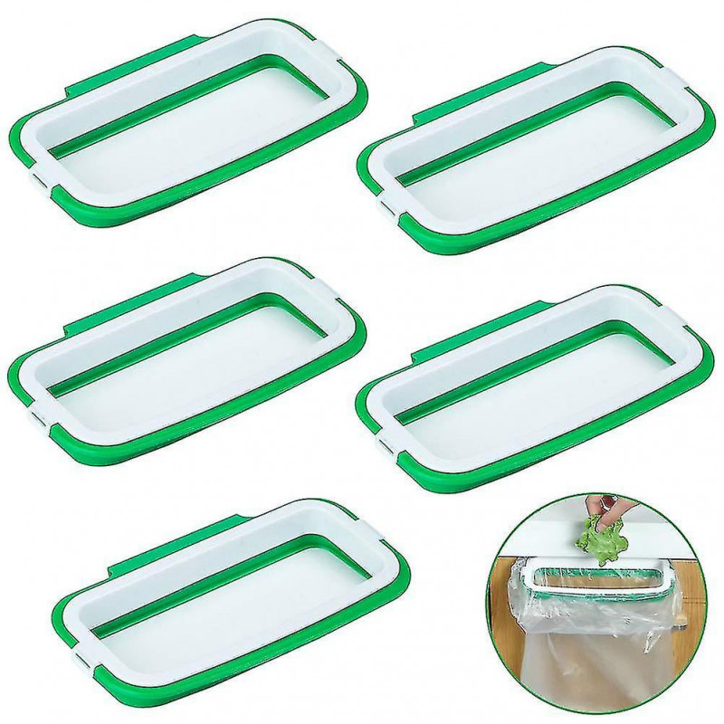 5 Pcs Portable Trash Bag Holder Hanging Trash Garbage Bag Holder-CE