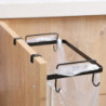 1 Pc Over The Cabinet Hanging Plastic Bag Holder Metal Trash Bag Holder Hanging-CE