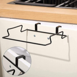 1 Pc Over The Cabinet Hanging Plastic Bag Holder Metal Trash Bag Holder Hanging-CE