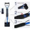Long Handle Pet Pooper Scooper Chien Chat Ramasseur de déchets