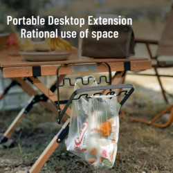 Foldable Home Kitchen Garbage Bag Holder Outdoor Folding Picnic Garbage Rack