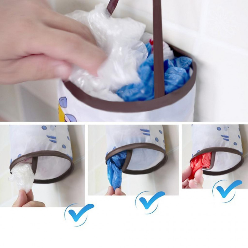 Hanging Garbage Bag Storage Bag Kitchen Dispenser Garbage Grocery Holder