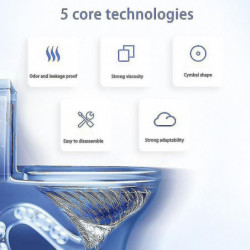 Strong Adhesion And Durable With Flanged Toilet - Leak Proof Extra Thick