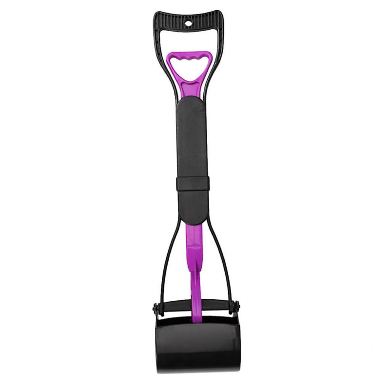 Pet Poop Scooper Poo Shovel Puppy Waste Pick-up Tools For Cat Dogs Purple