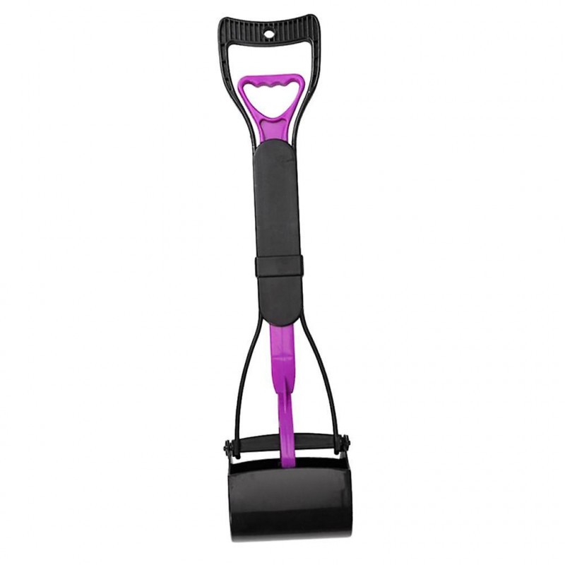 Pet Poop Scooper Poo Shovel Puppy Waste Pick-up Tools For Cat Dogs Purple
