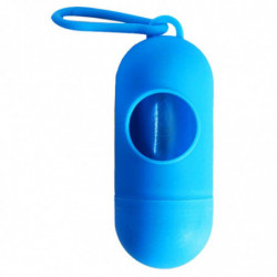 Plastic Dog Poo Bag Dispensers + Bags For Pet Waste Poop Blue